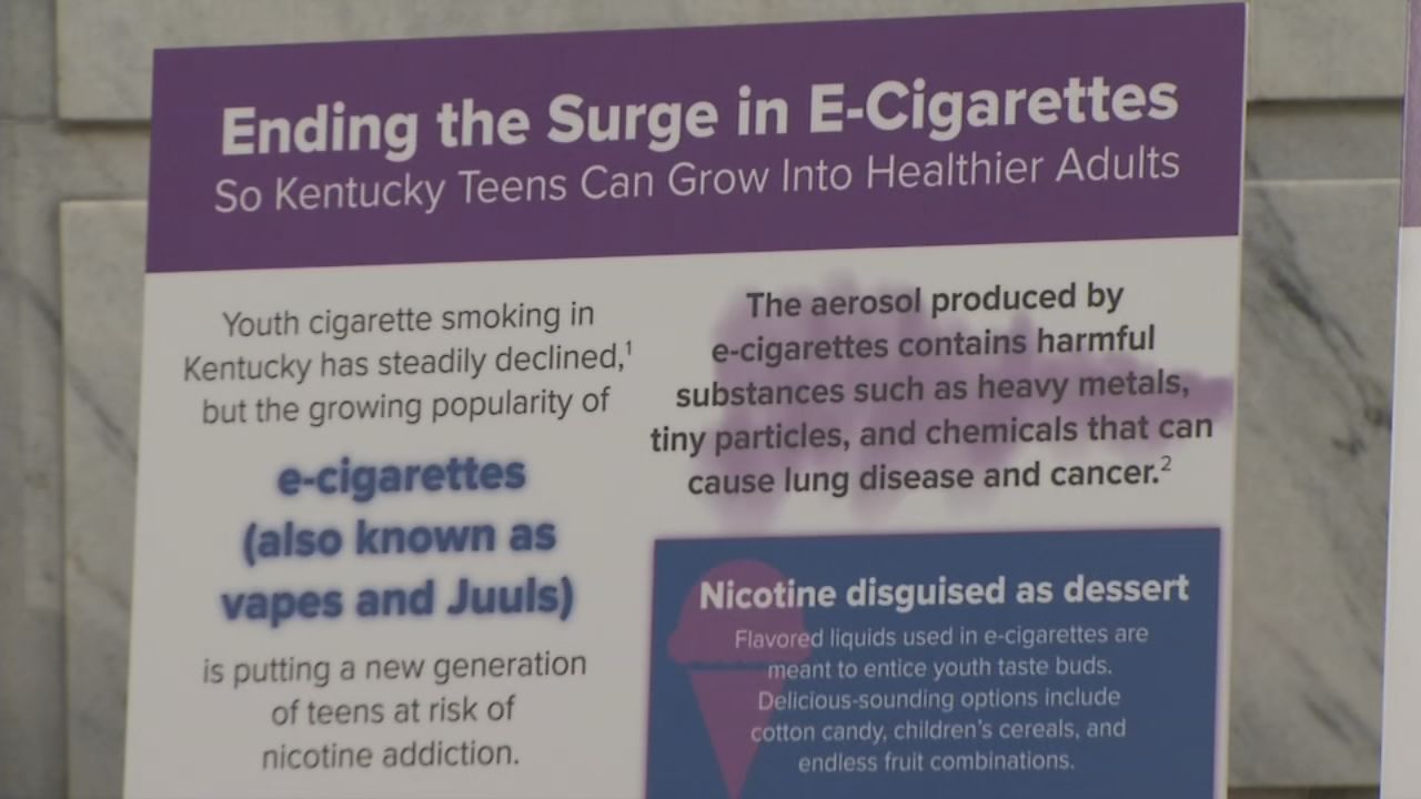 E-Cigarette Sign at Frankfort Rally - 1-22-19